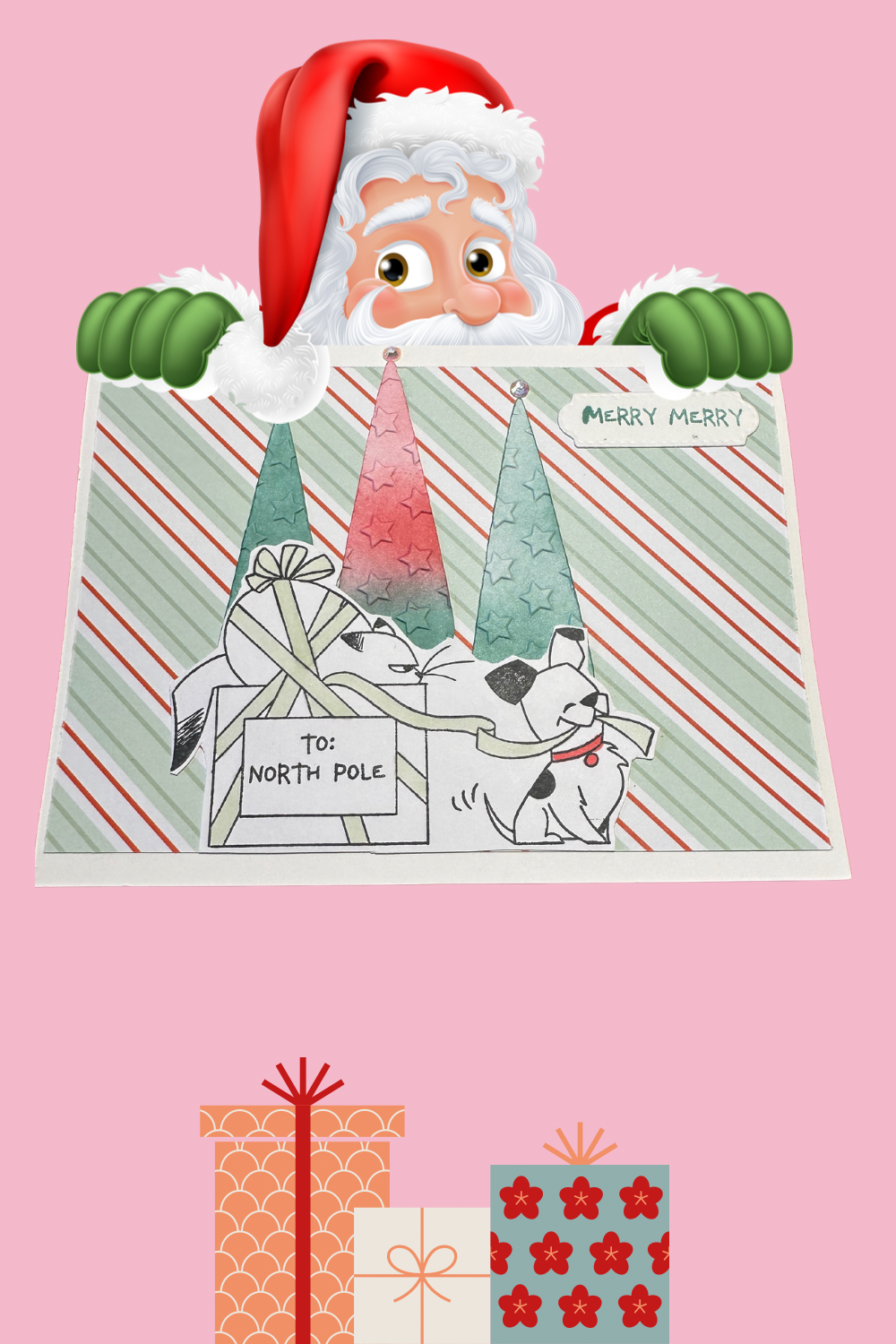 How to Make This Delightfully Fun Card for Christmas!