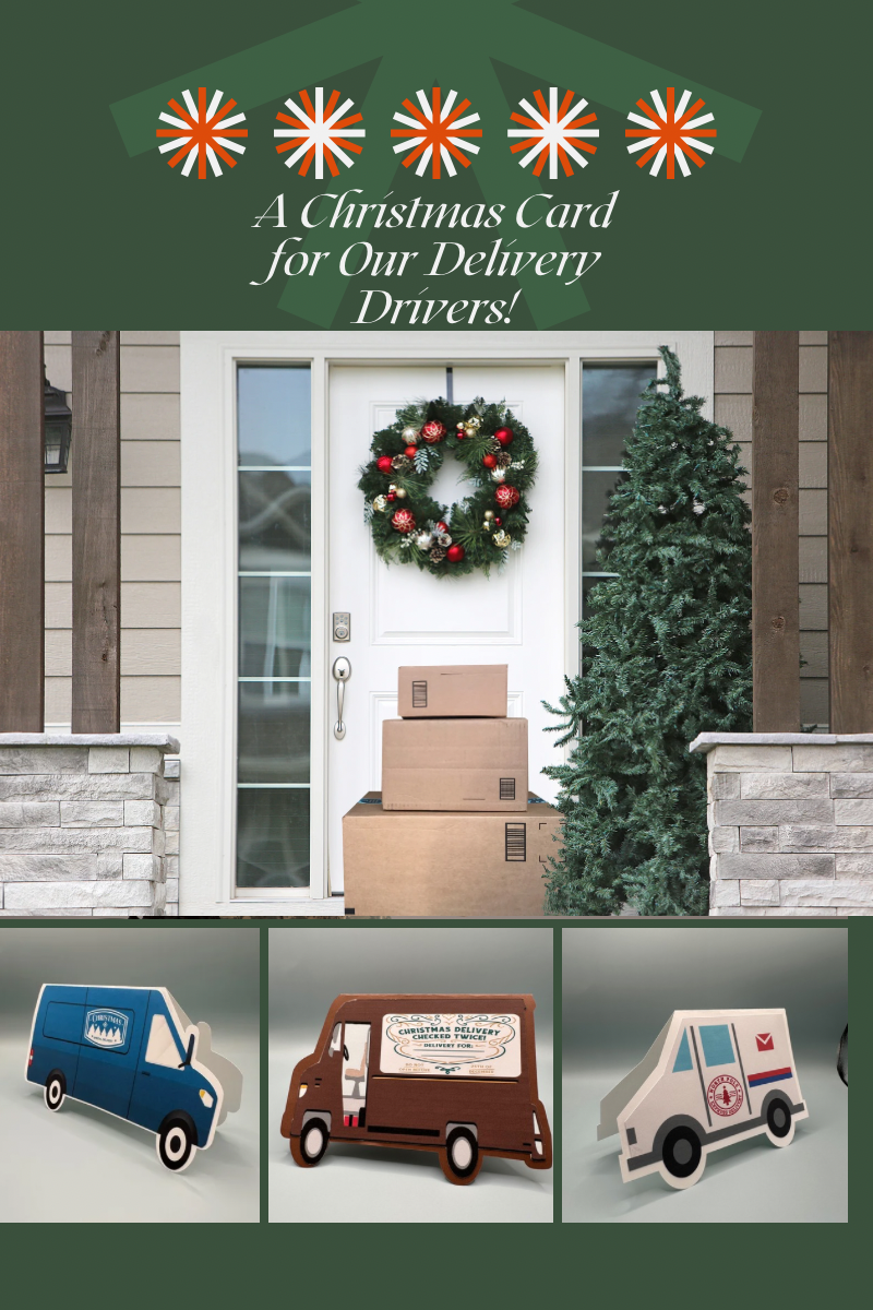 How To Make a Christmas Card for our Delivery Drivers!