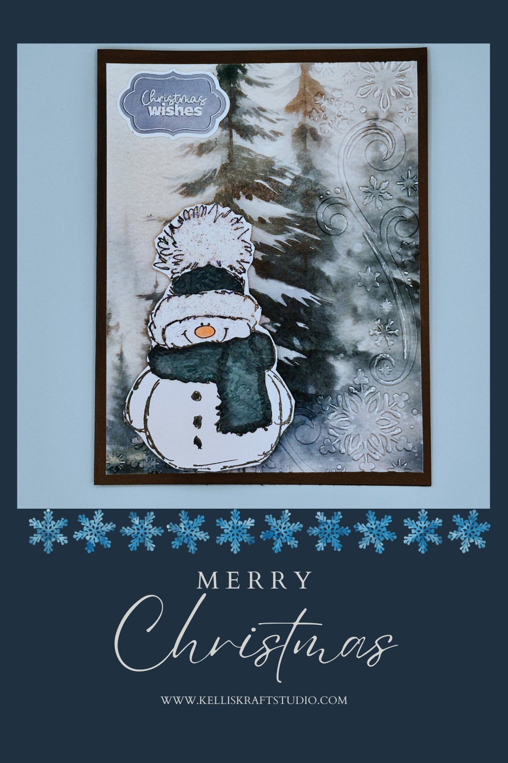 How To: Christmas Card Featuring The Adorable “Snowy” stamp