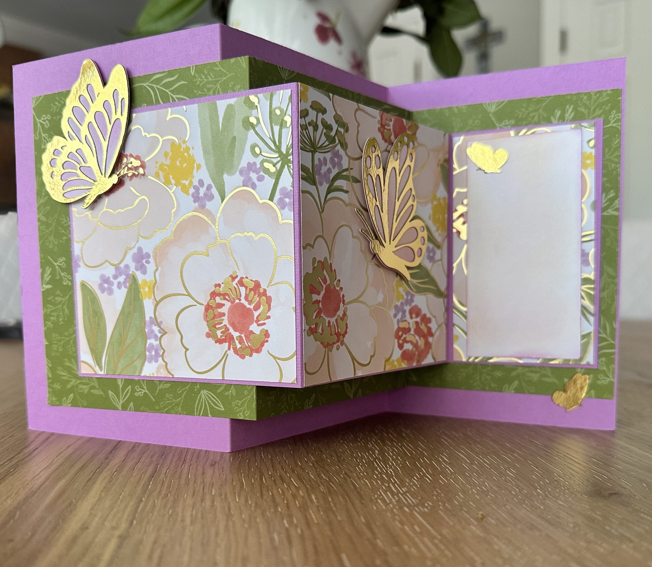 Opened Fun Fold Card from the Front